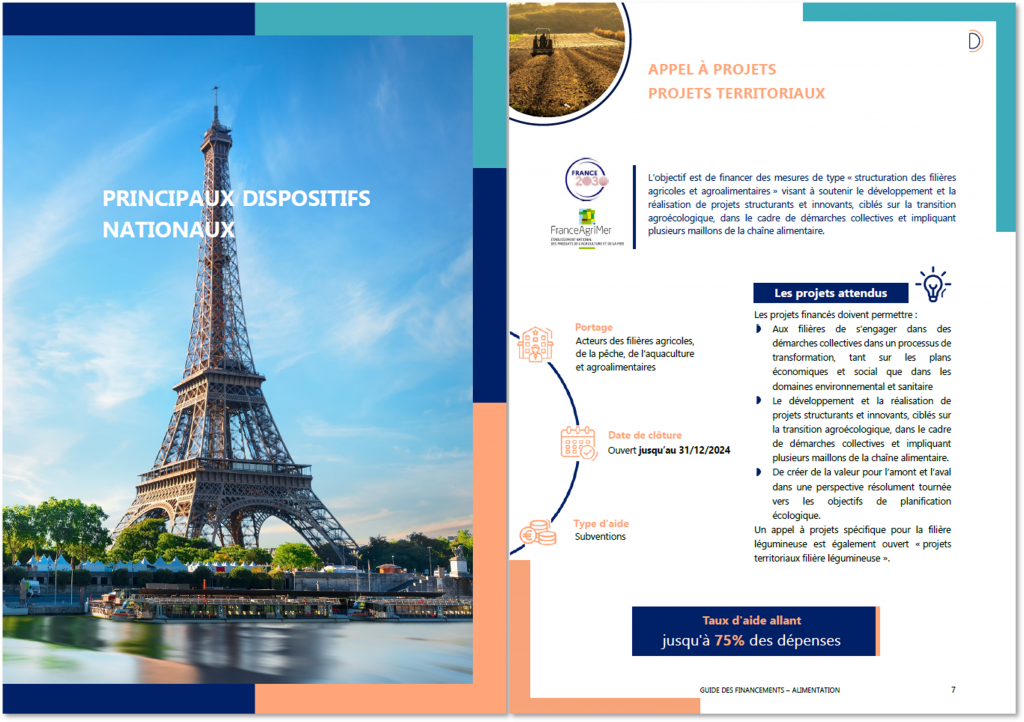 Guide des financements publics secteur alimentation